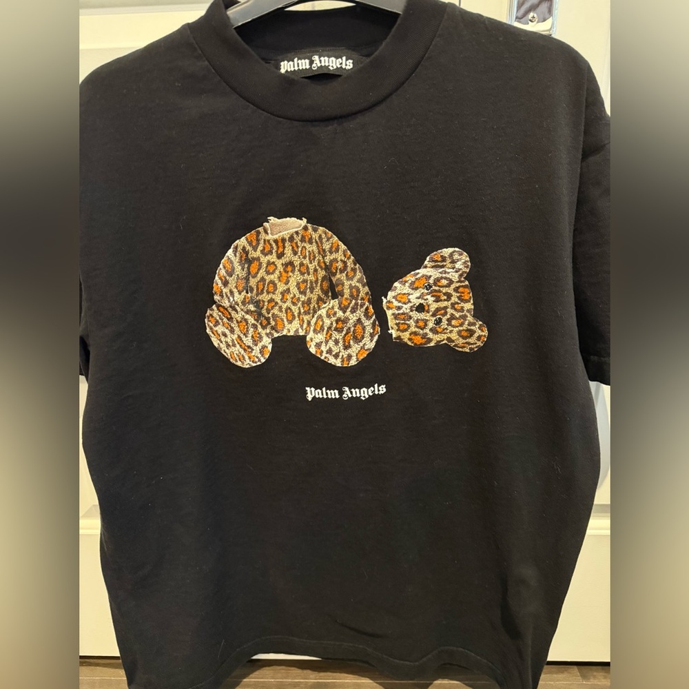 Palm Angels Black and Leopard Reptile Outfit